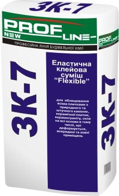 Еластична клейова суміш Profline ЗК-7 "Flexible", 25кг