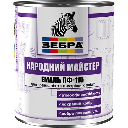 Емаль ПФ-115 ЗЕБРА синя №548 2,8 кг