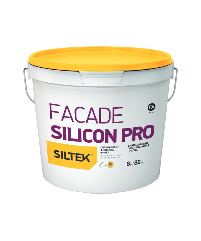 Фарба силіконова фасадна Fasad Silicon Pro, Siltek 9л