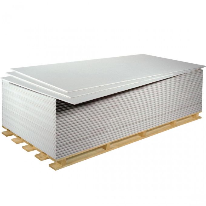Гіпсокартон стельовий (ПОТОЛОК) KNAUF 9,5мм 2,5х1,2м (кв.м)