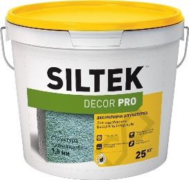 Штукатурка декоративна полімерна DECOR PRO (камінна 2,5мм) РА-15, Siltek 25 кг