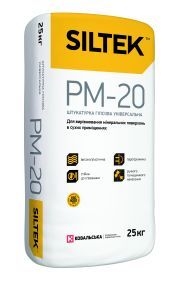 Штукатурка гіпсова універсальна РМ-20, Siltek Pro 25кг